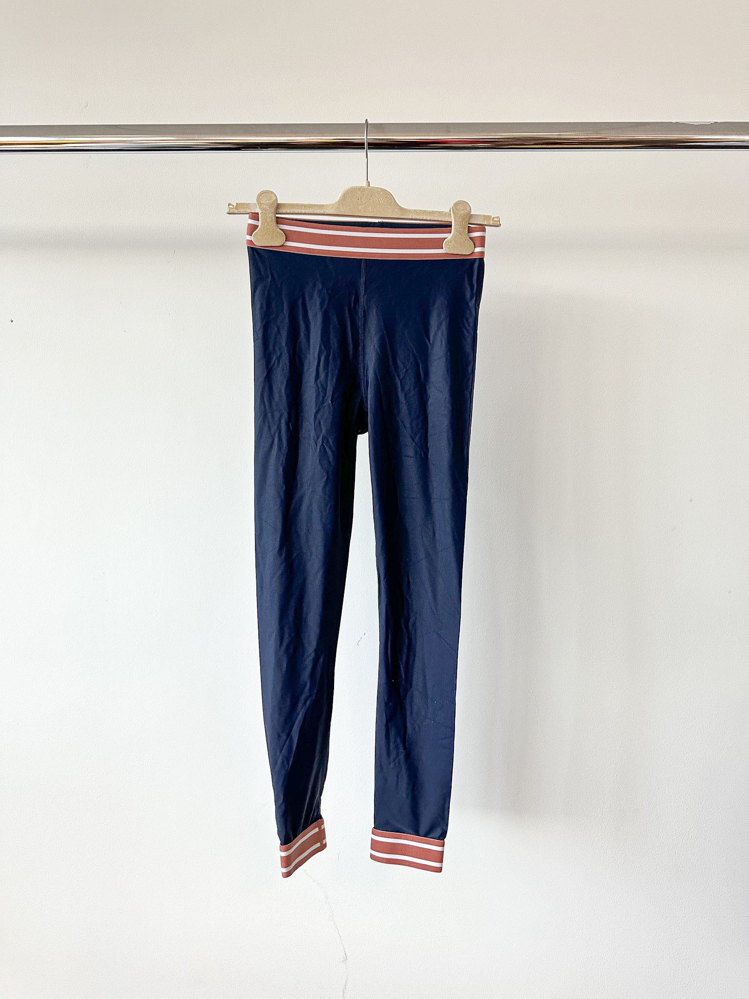 The Upside Leggings Navy Stripe Side Leggings