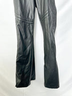 Wolford Black Mighty 80s Vegan Leather Jumpsuit