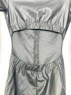 Wolford Black Mighty 80s Vegan Leather Jumpsuit