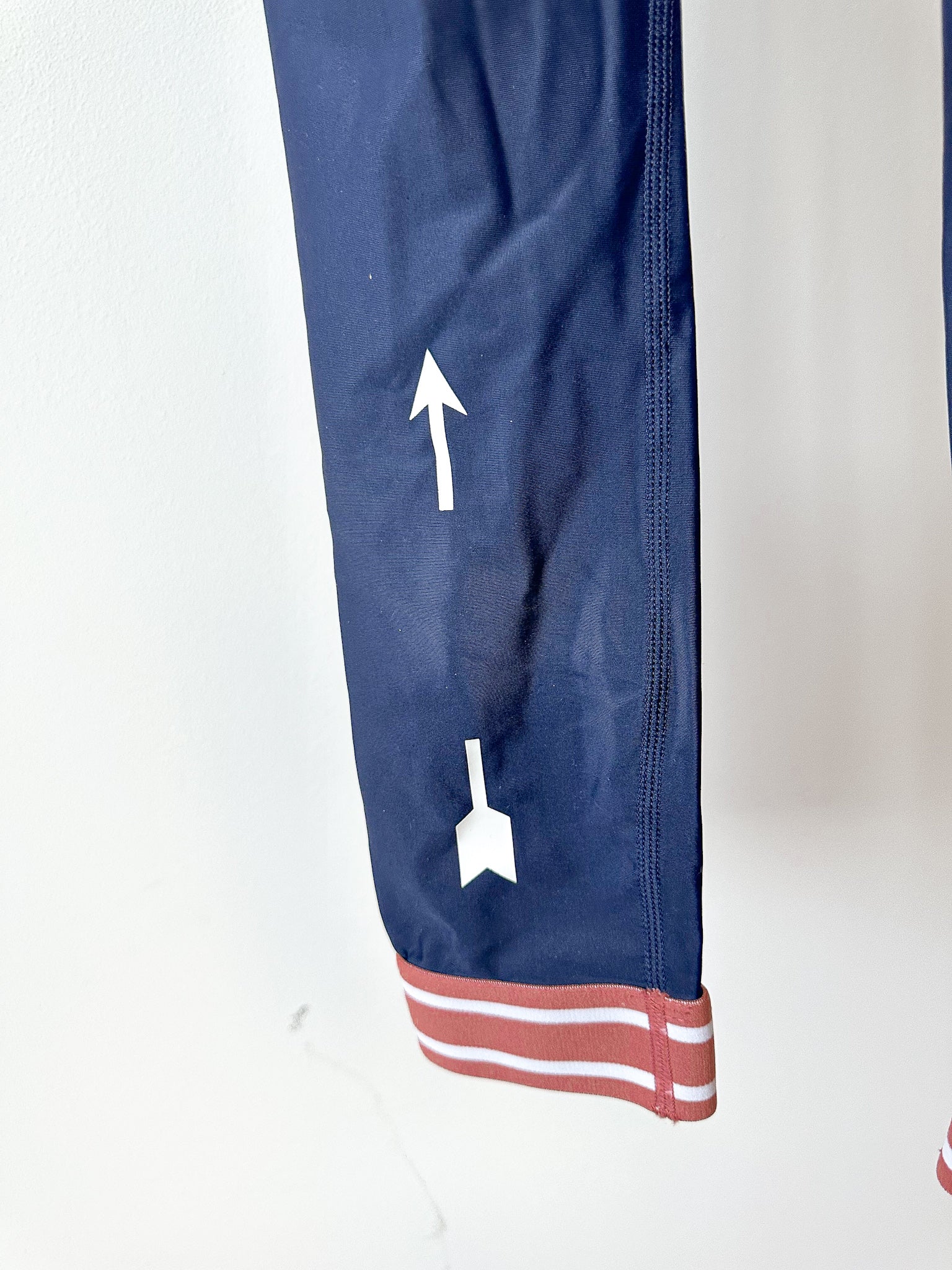 The Upside Leggings Navy Stripe Side Leggings