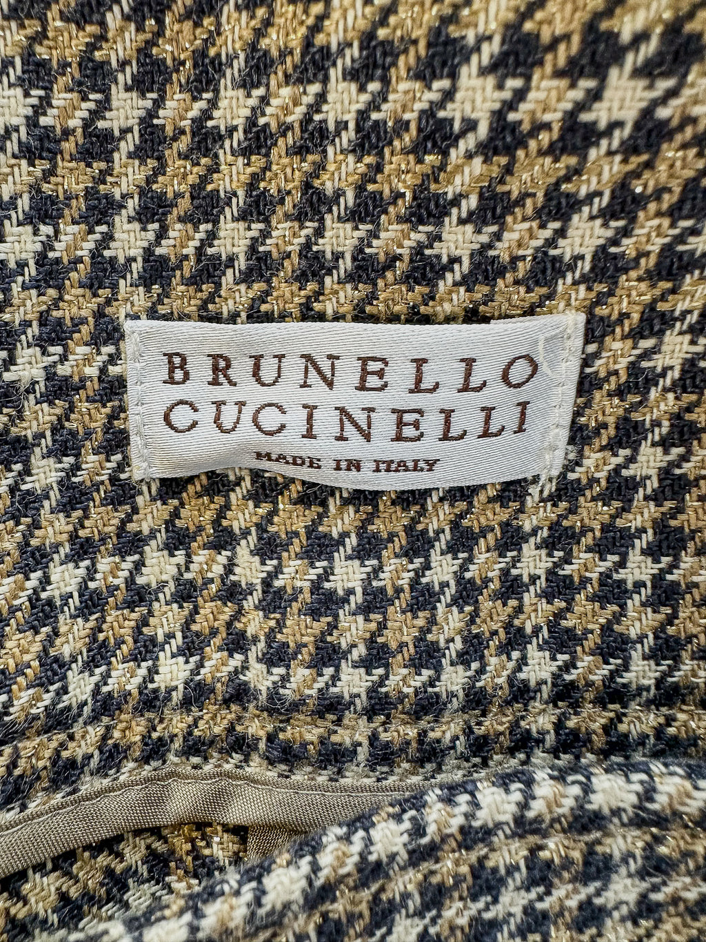 Brunello Cucinelli Houndstooth Check Print Skort