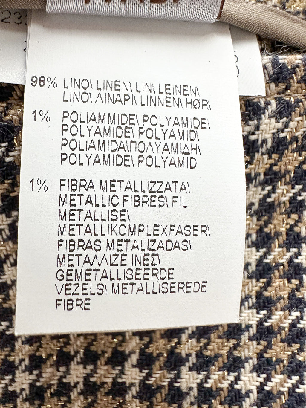 Brunello Cucinelli Houndstooth Check Print Skort