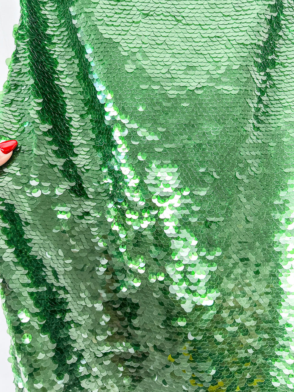 House Of CB Belle Sequinned Pine Green Open Back Maxi Dress