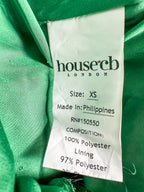 House Of CB Belle Sequinned Pine Green Open Back Maxi Dress