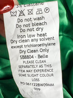 House Of CB Belle Sequinned Pine Green Open Back Maxi Dress