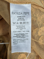 Patrizia Pepe Gold Sequinned Mini Skirt