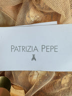 Patrizia Pepe Gold Sequinned Mini Skirt