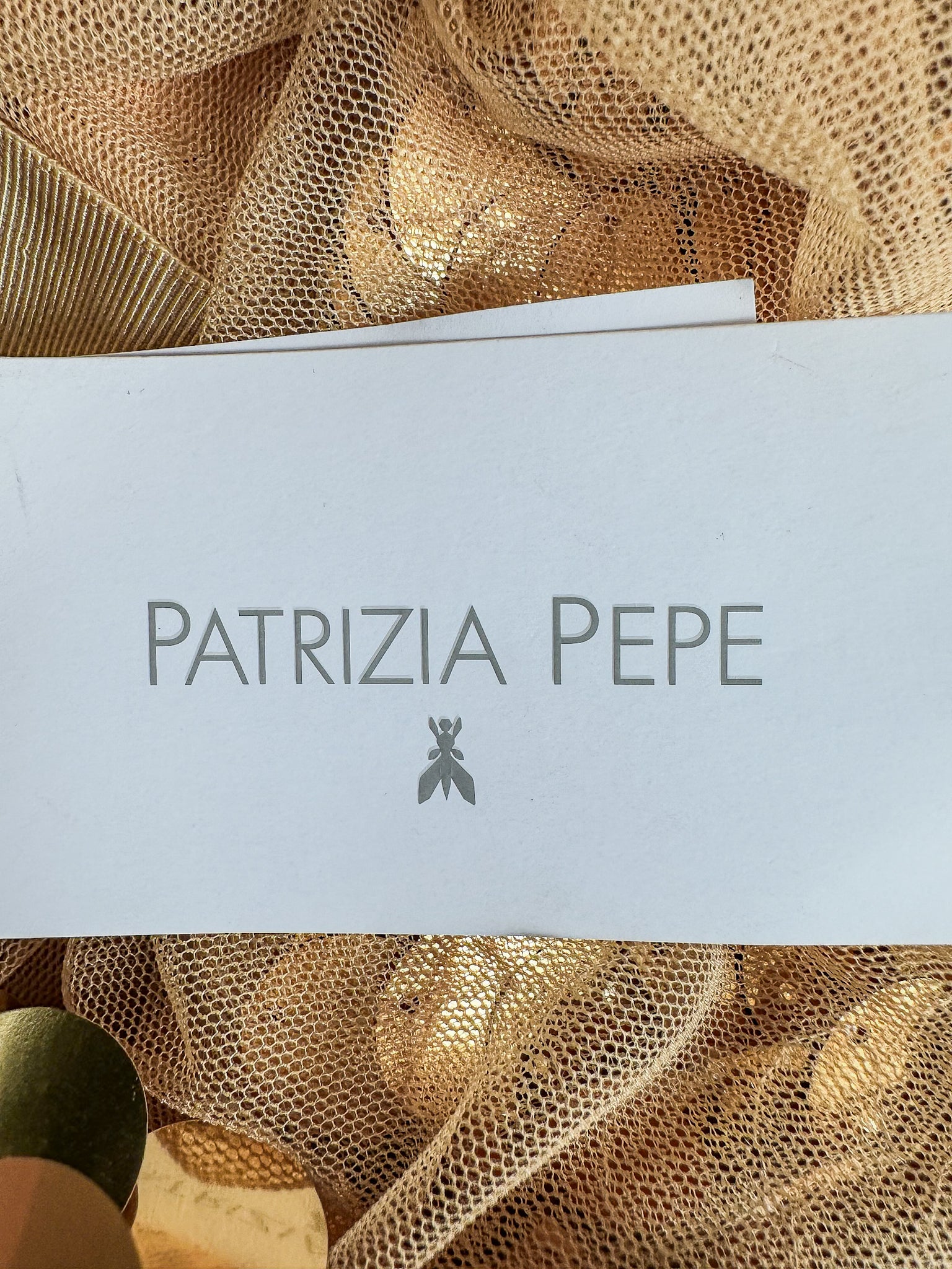 Patrizia Pepe Gold Sequinned Mini Skirt