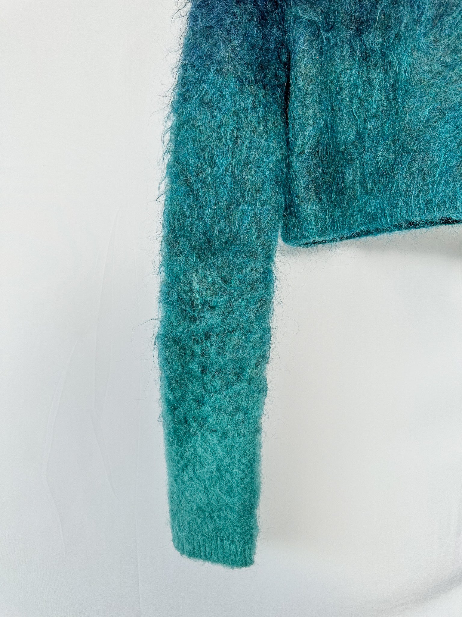 Pull en mohair à col montant dégradé avec logo Casablanca