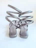 Bottega Veneta Brown Nappa Leather Spiral Sandals