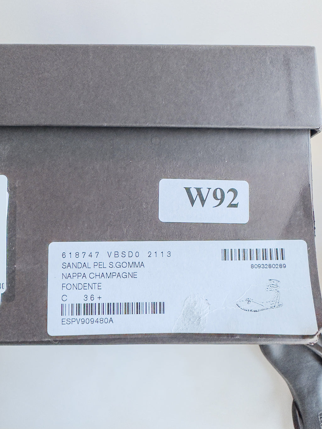 Bottega Veneta Brown Nappa Leather Spiral Sandals