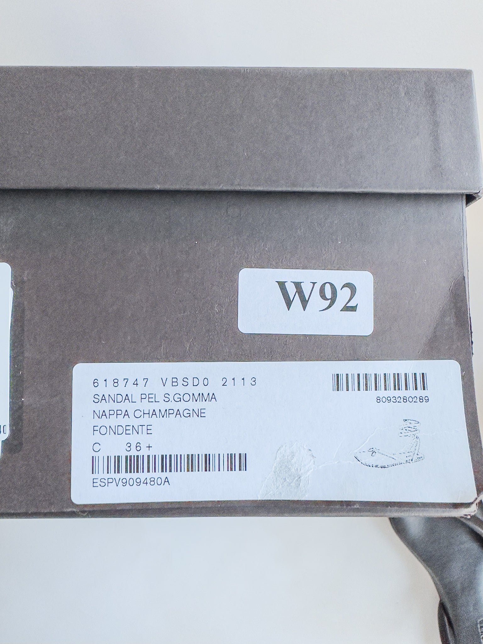 Bottega Veneta Brown Nappa Leather Spiral Sandals