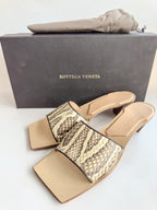 Bottega Veneta Dubai Exclusive Ravello Python Leather Mules