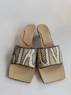 Bottega Veneta Dubai Exclusive Ravello Python Leather Mules
