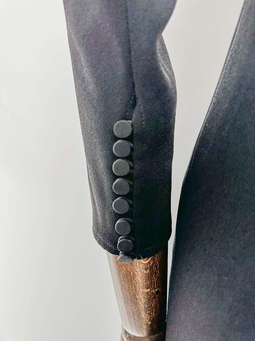 Self-Portrait Black Crepe Crystal Embellished Midi Dress