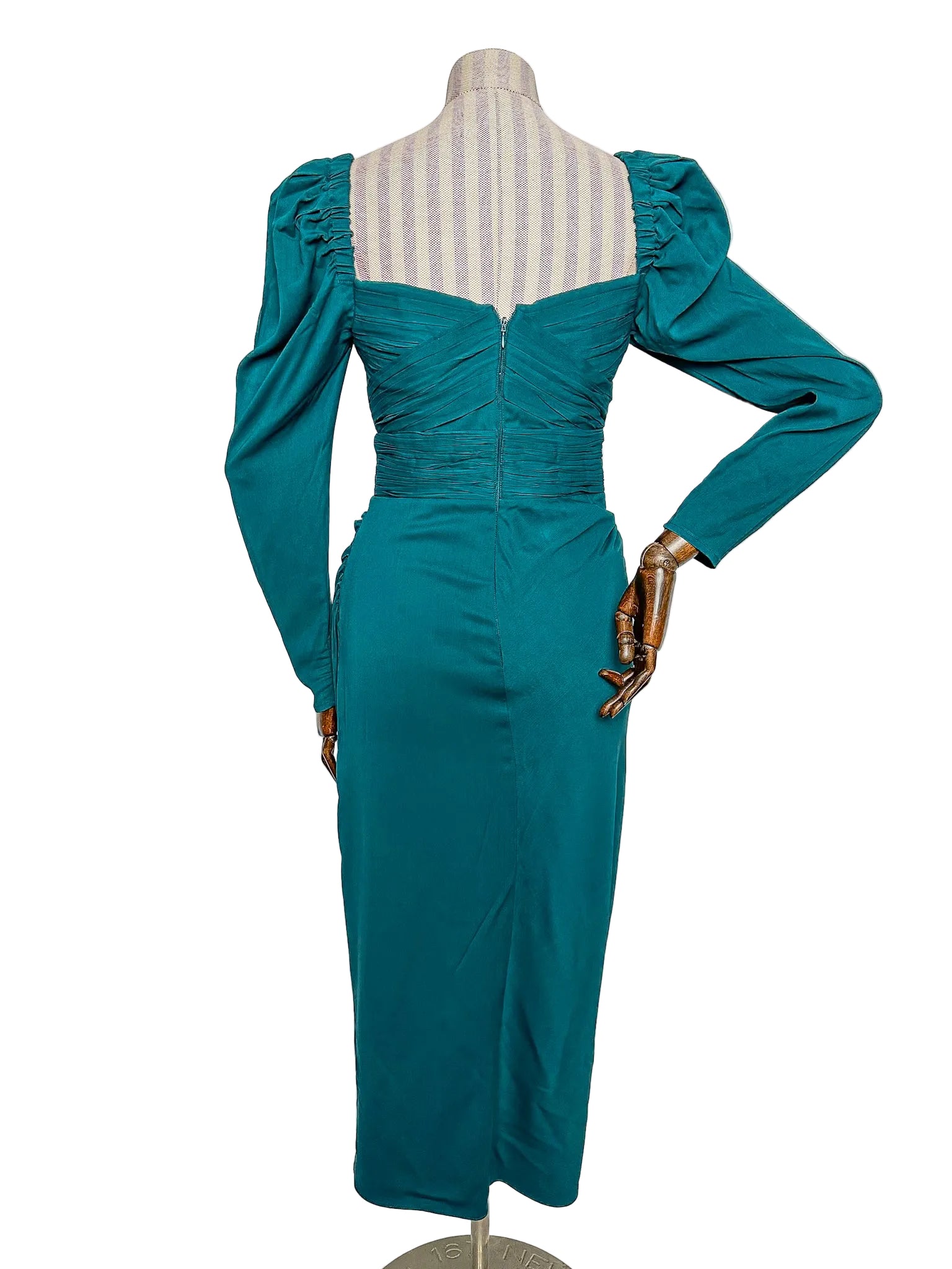 self portrait long sleeve midi dress Self Portrait-Viscose Midi Dress-Dresses