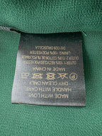 De La Vali Green Satin Lace Detail Open Front Mandarin Collar Mini Dress