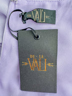 De La Vali Amandine Lavender Ruched Maxi Dress