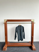 Drake's Green Blue Checked Brushed Cotton Lumberjack Work Shirt - House Of Huntington