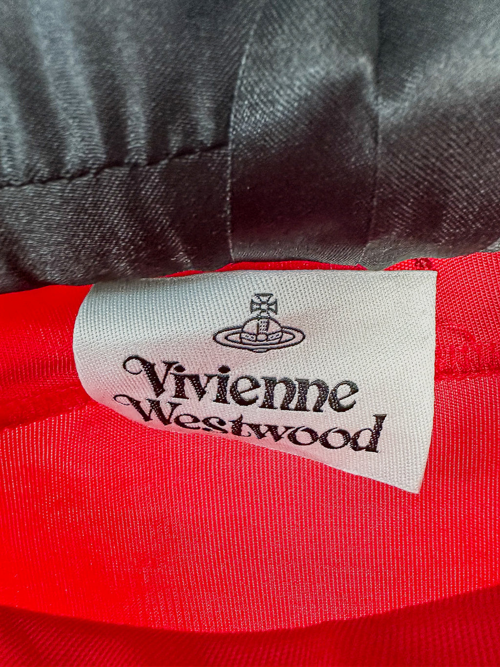 Robe tunique rouge drapée Vivienne Westwood