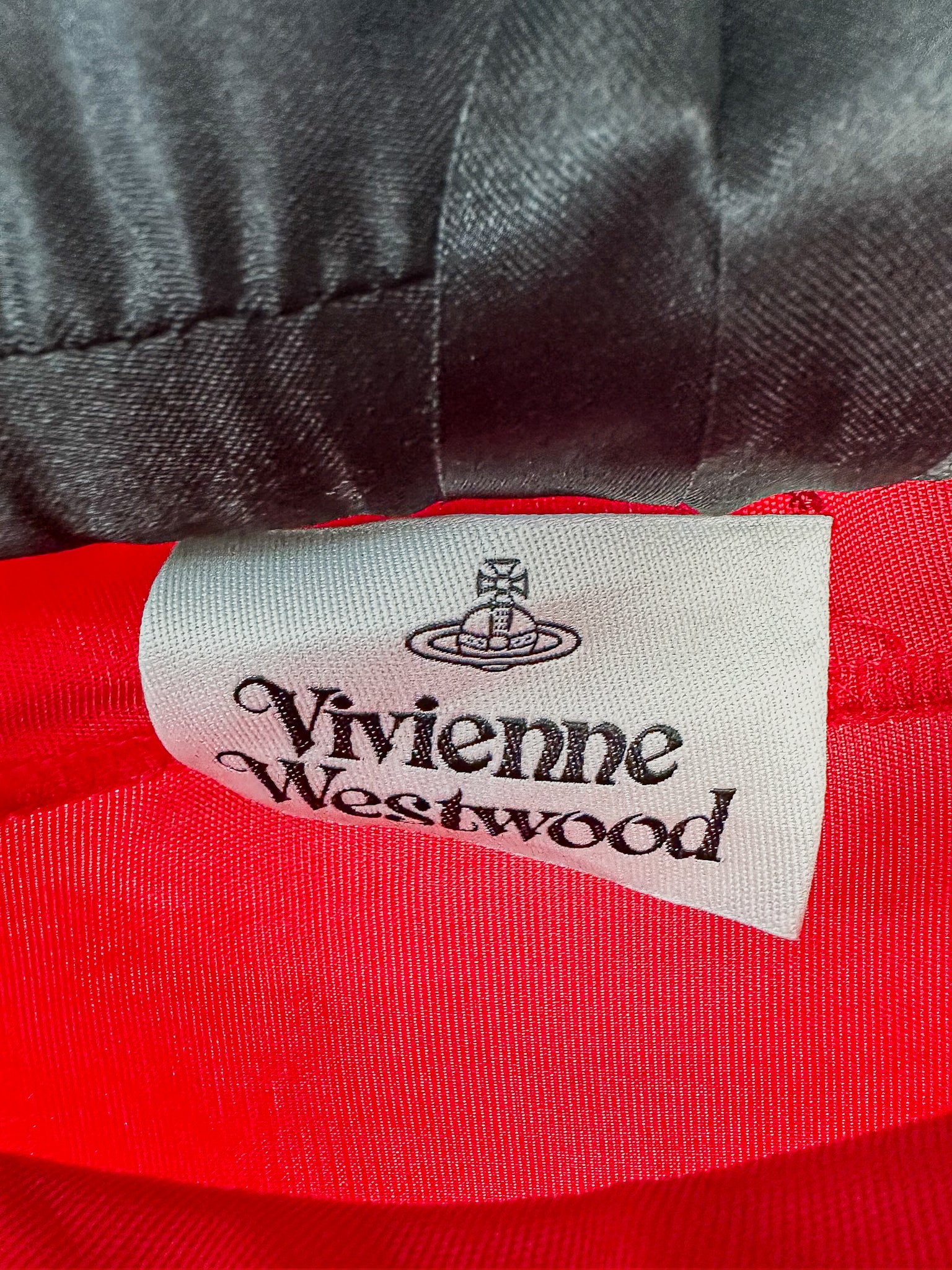 Robe tunique rouge drapée Vivienne Westwood