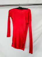 Robe tunique rouge drapée Vivienne Westwood