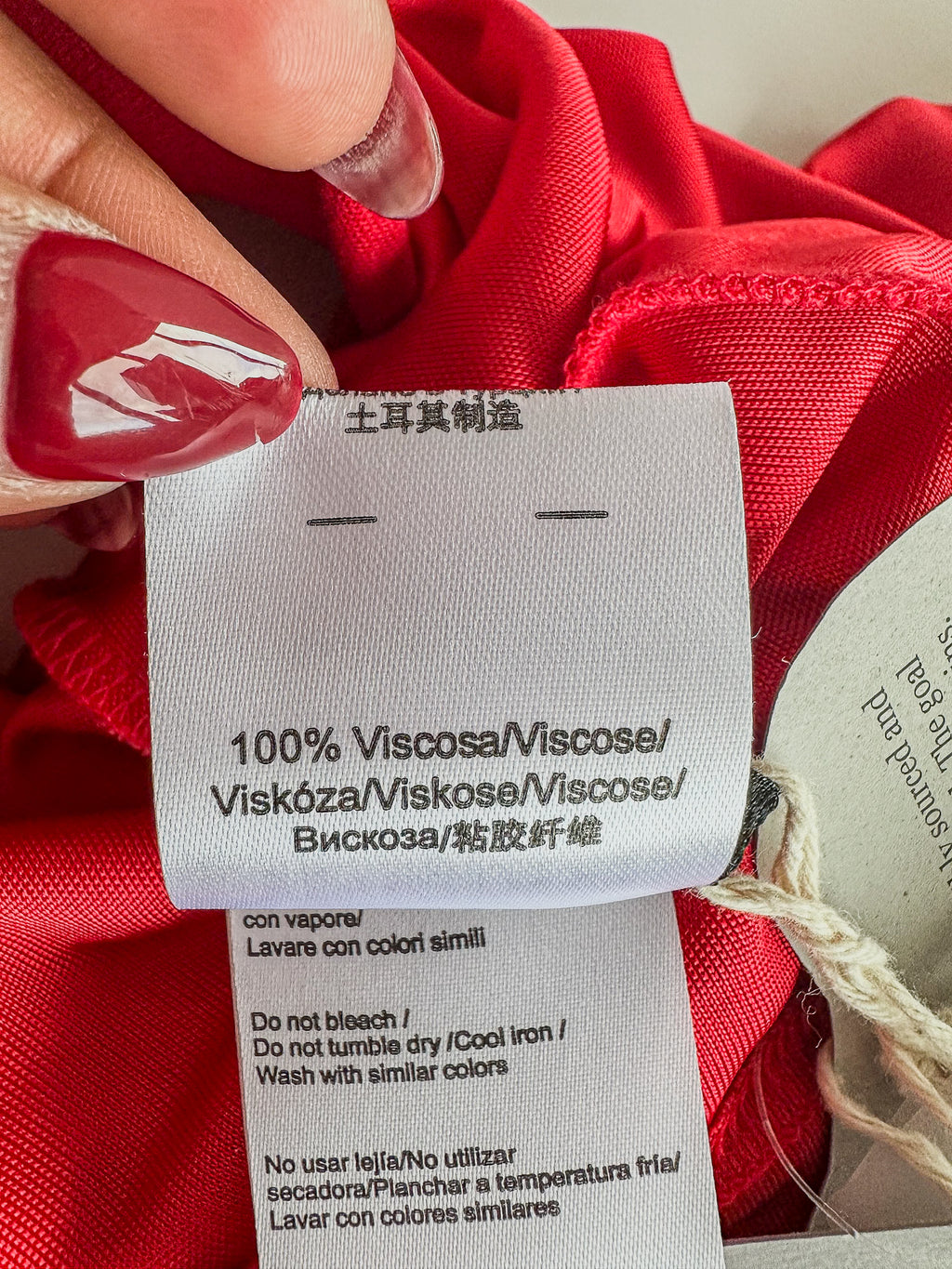 Robe tunique rouge drapée Vivienne Westwood