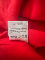 Mônot Red Cut-Out Thigh High Slit Leg Gown