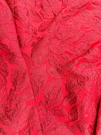 Monnalisa Girls Red Diamanté Heart Floral Brocade Shorts