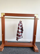 Drake's Milk White Navy Red Check Twill Work Shirt Overshirt - House Of Huntington