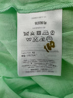 Jupe courte en tulle à volants et dentelle Point d'Esprit vert Red Valentino