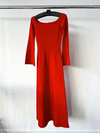 Gabriela Hearst Red Shar Wool & Cashmere-Silk Compact Knit Dress