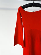 Gabriela Hearst Red Shar Wool & Cashmere-Silk Compact Knit Dress