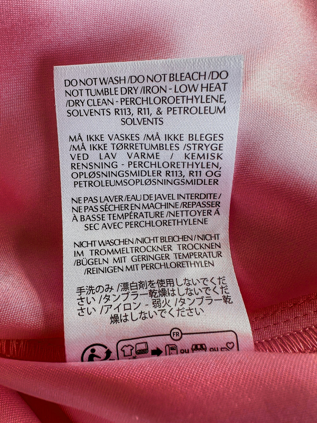 Stine Goya Pink Semi Heavy Satin V-Neck Sleeveless Midi Dress