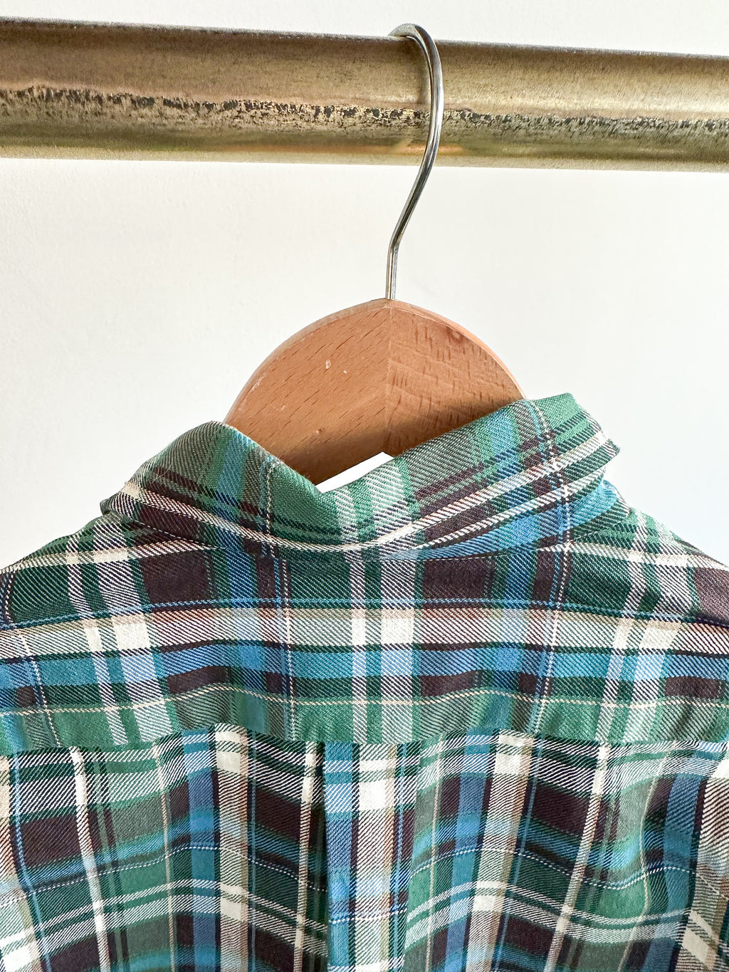 Drake's Check Heavyweight Cotton Green White Work Shirt Jacket - House Of Huntington