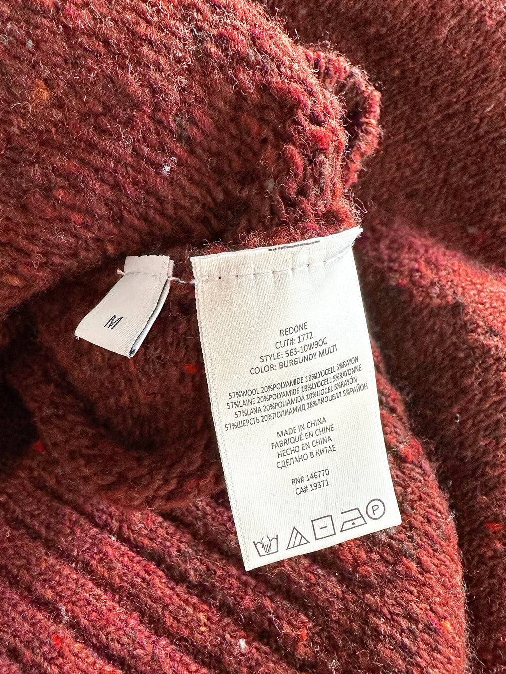 Re/Done Fair Isle Argyle Wool Relaxed Crew Neck Knitted Jumper