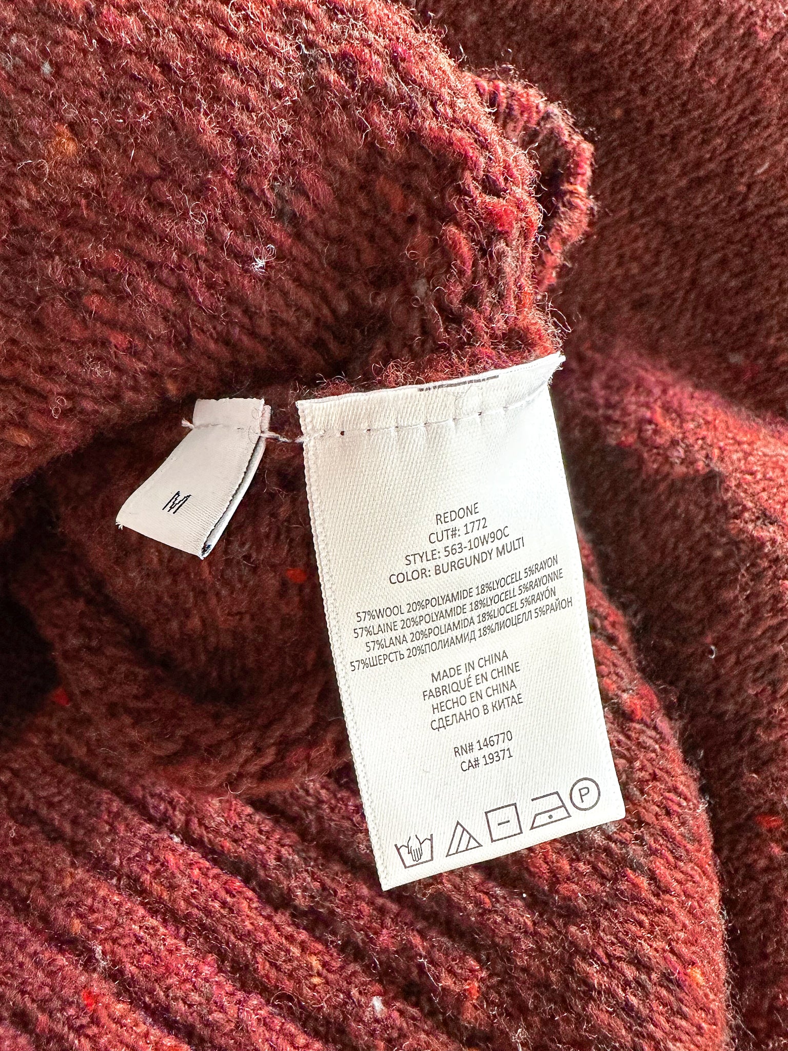 Re/Done Fair Isle Argyle Wool Relaxed Crew Neck Knitted Jumper