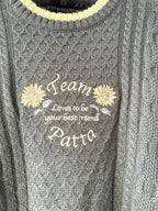 Patta Loves You Cable Knitted Pirate Black Jumper