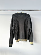Patta Loves You Cable Knitted Pirate Black Jumper