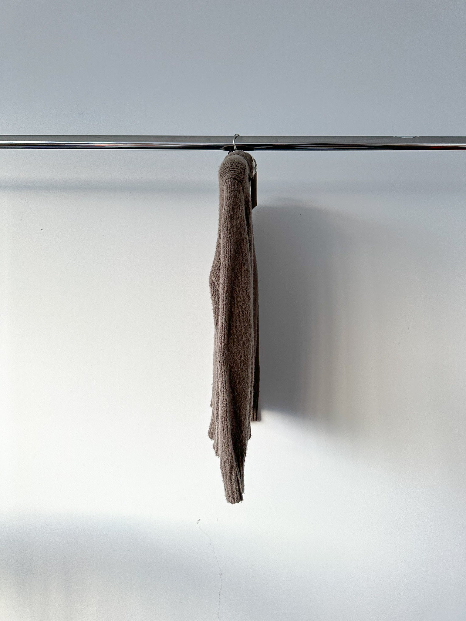 Gant Wool Boucle Crew Neck Jumper In Brown