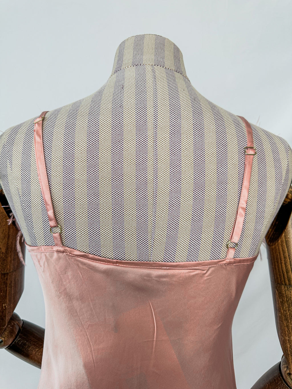 Sleeper Boheme Pink Satin Ostrich Feather Trim Midi Slip Dress