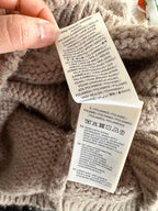 Gant Wool Boucle Crew Neck Jumper In Brown