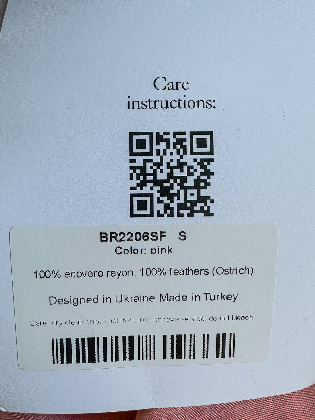 Sleeper Boheme Pink Satin Ostrich Feather Trim Midi Slip Dress