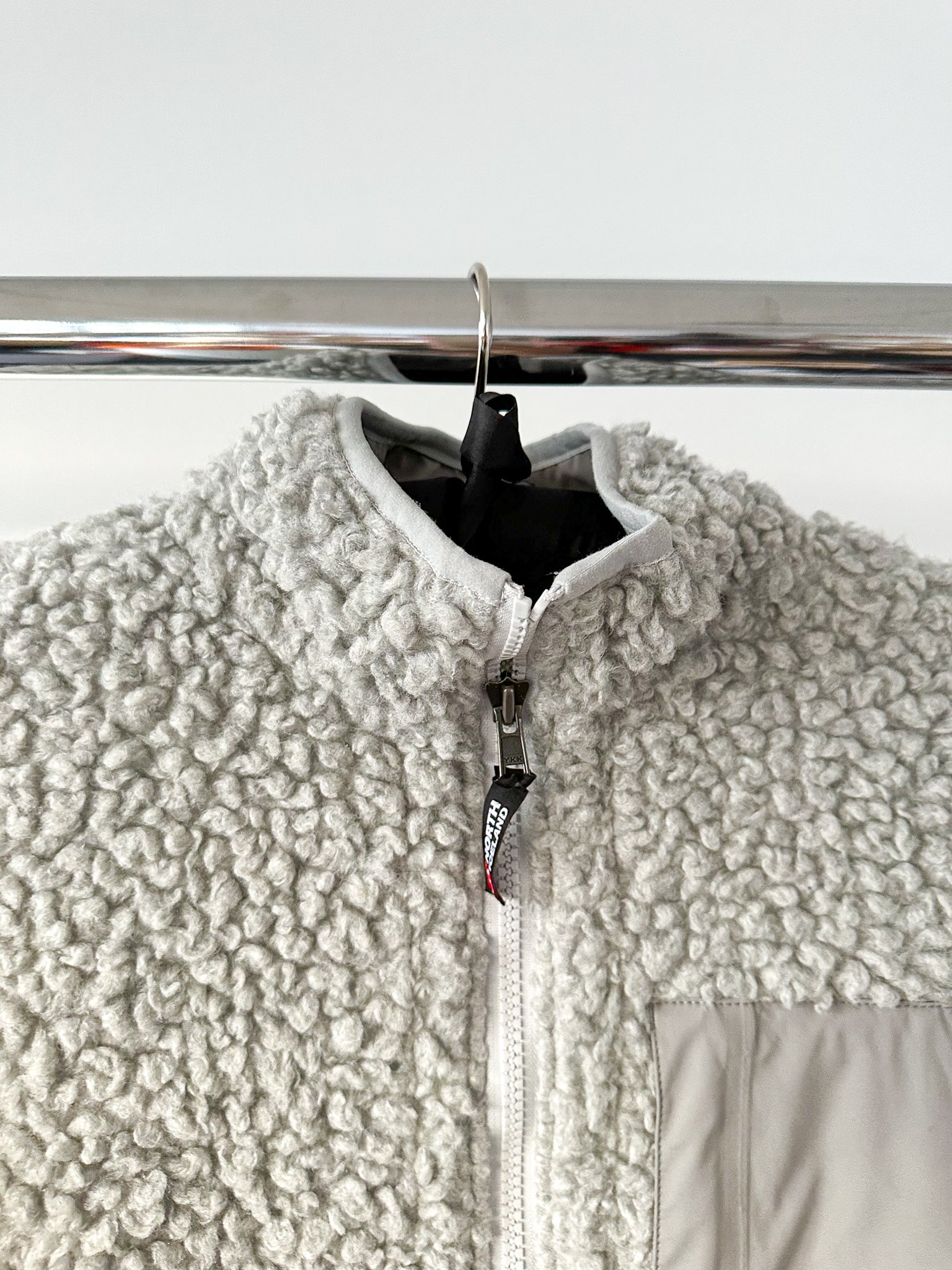 66° North Grey Varmahlid Shearling Teddy Fleece Cardi Coat