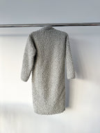 66° North Grey Varmahlid Shearling Teddy Fleece Cardi Coat