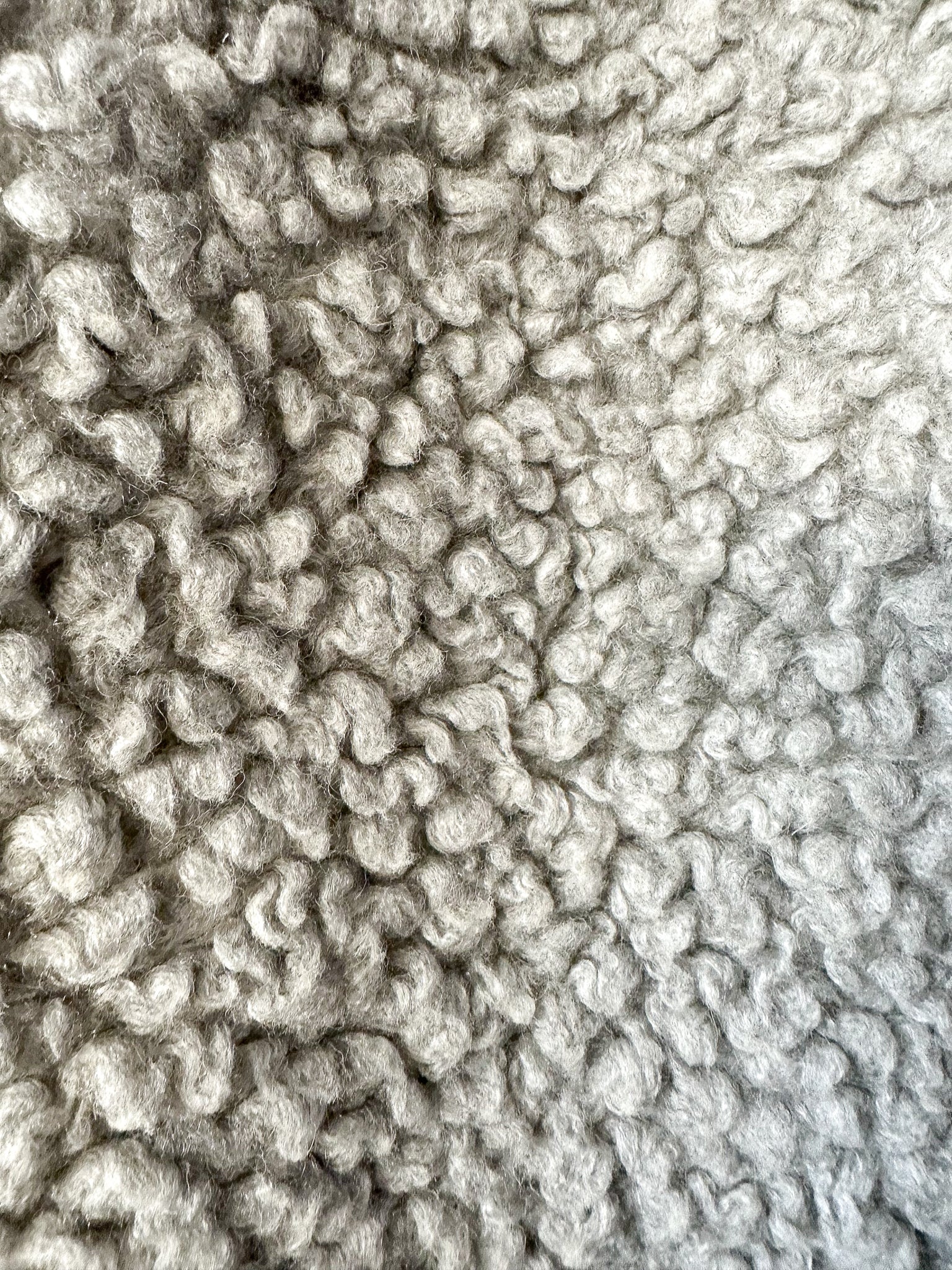 66° North Grey Varmahlid Shearling Teddy Fleece Cardi Coat