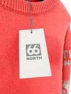 66 North Iceland Allover Logo Knit Crew Neck Ski Jumper