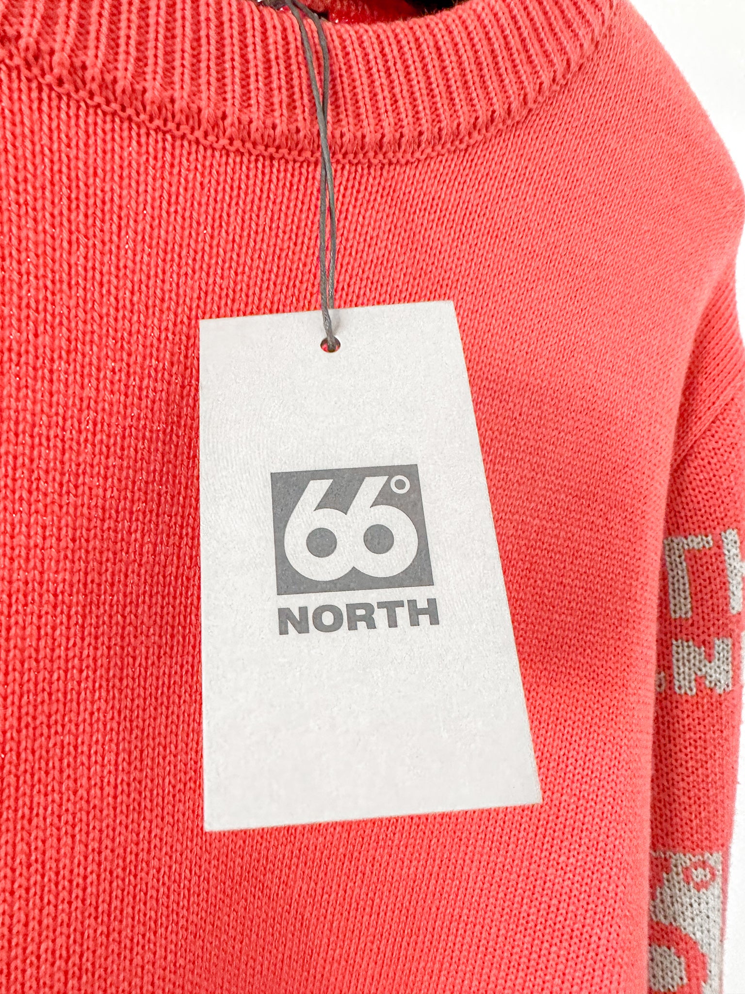 66 North Iceland Allover Logo Knit Crew Neck Ski Jumper
