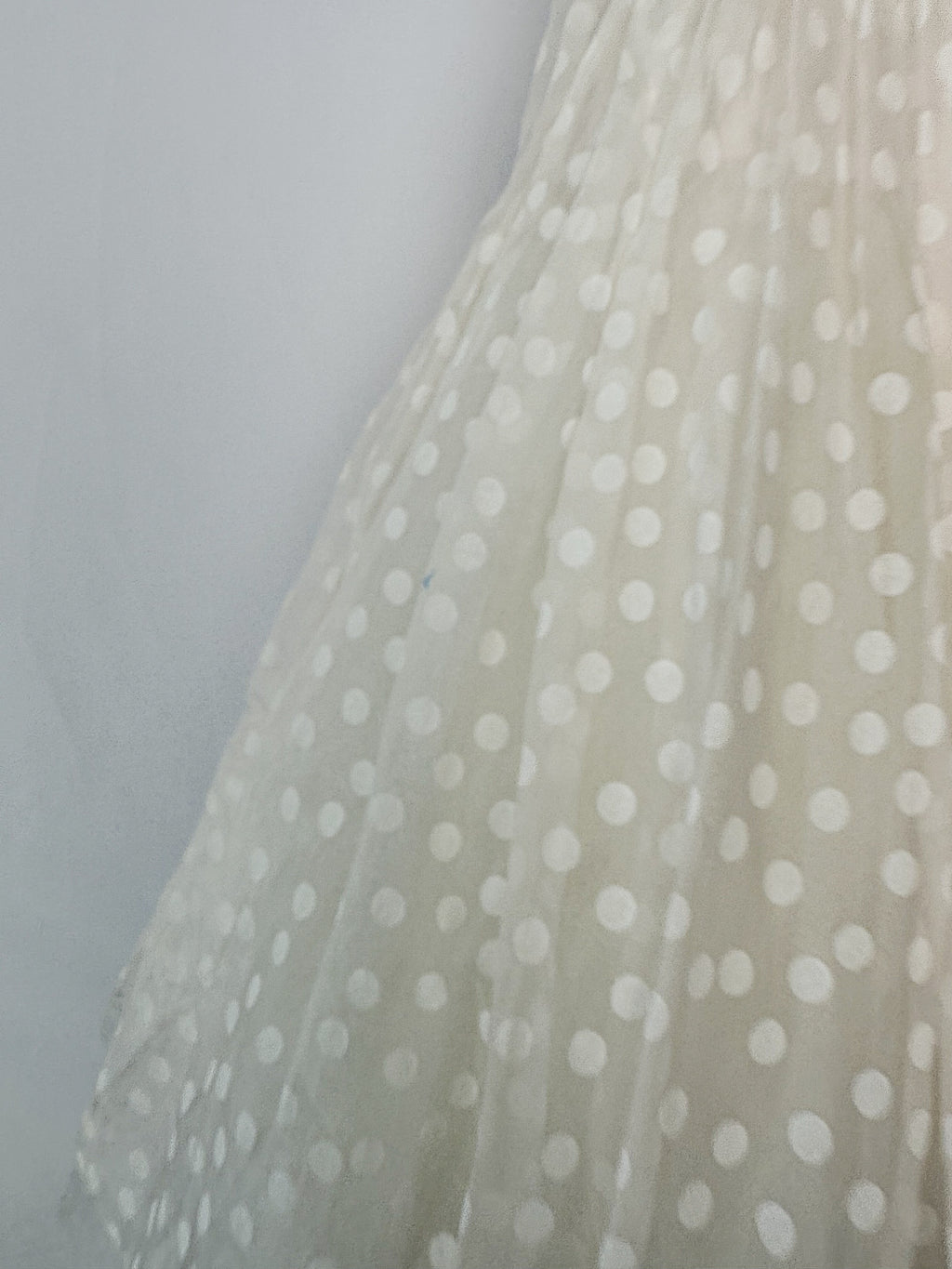 Monnalisa Girls Polka Dot Organza Full Skirt Tulle Rose Dress (FLAWS)