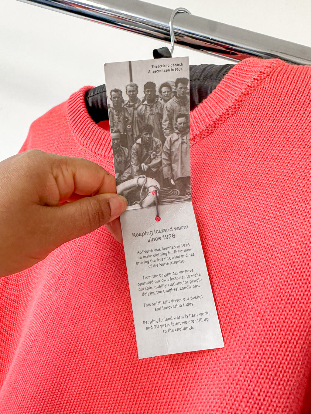 66 North Iceland Allover Logo Knit Crew Neck Ski Jumper